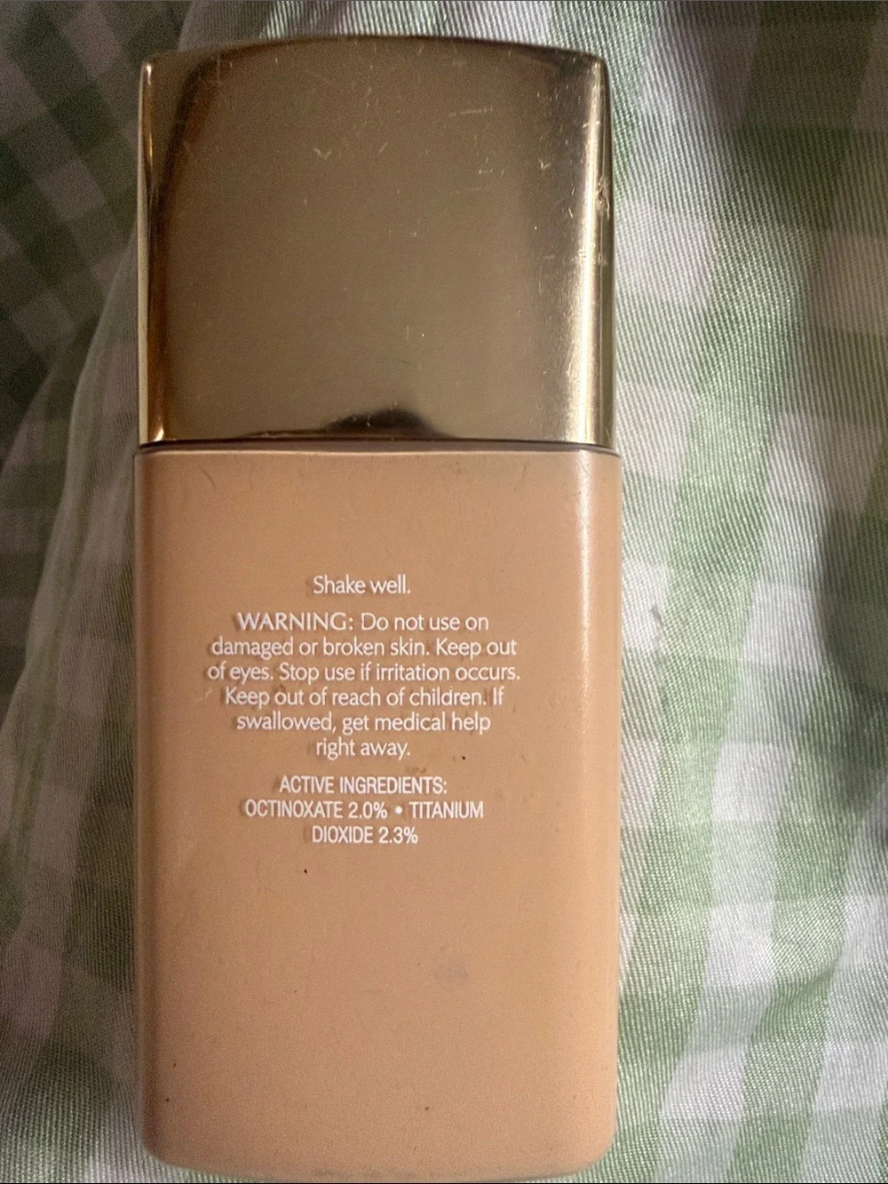 Estee Lauder Double Wear Sheer Foundation - Warm Tan with Gold Cap shade 2w1
